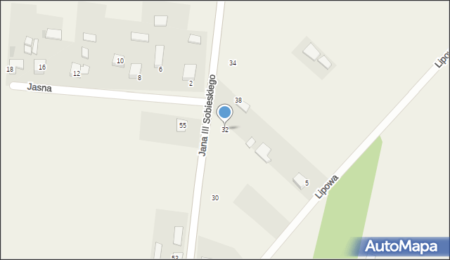 Borowno, Króla Jana III Sobieskiego, 32, mapa Borowno