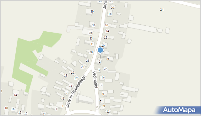 Borowno, Króla Jana III Sobieskiego, 4, mapa Borowno