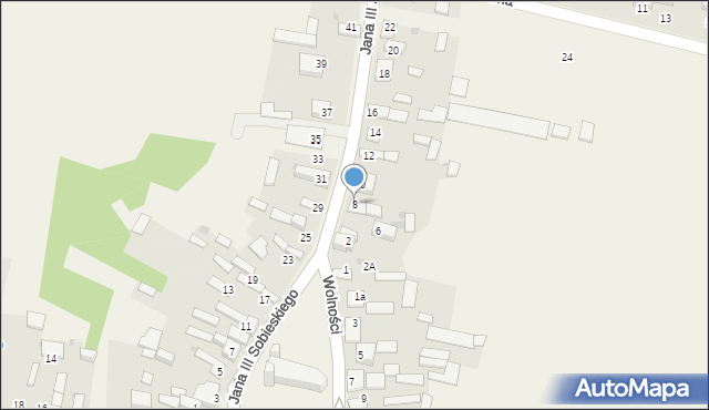 Borowno, Króla Jana III Sobieskiego, 8, mapa Borowno