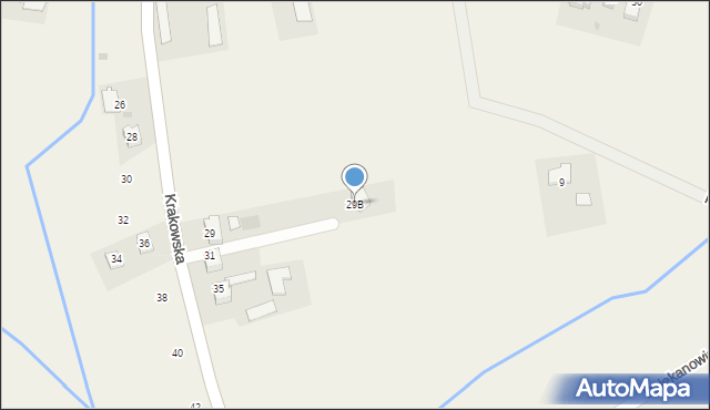 Bosutów, Krakowska, 29b, mapa Bosutów