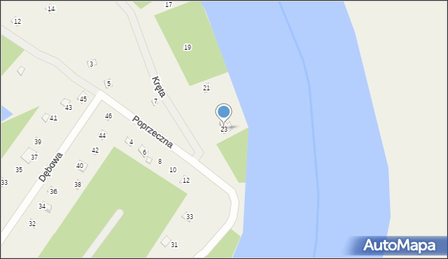 Brańszczyk, Kręta, 23, mapa Brańszczyk