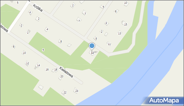 Brańszczyk, Krótka, 14, mapa Brańszczyk