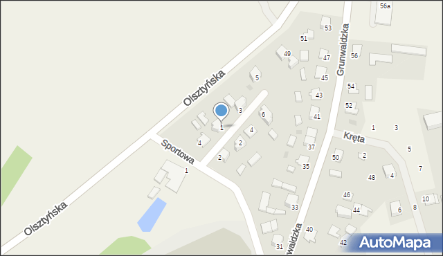 Bratian, Krótka, 1, mapa Bratian