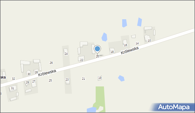 Brdów, Królewska, 20, mapa Brdów