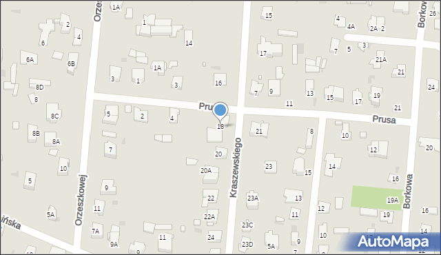 Brwinów, Kraszewskiego Józefa Ignacego, 18, mapa Brwinów