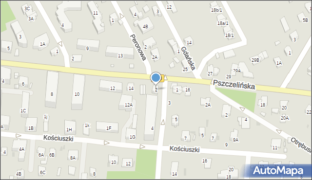 Brwinów, Kraszewskiego Józefa Ignacego, 2, mapa Brwinów