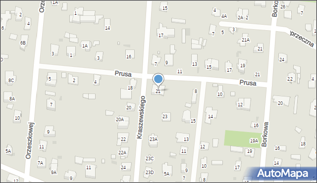 Brwinów, Kraszewskiego Józefa Ignacego, 21, mapa Brwinów