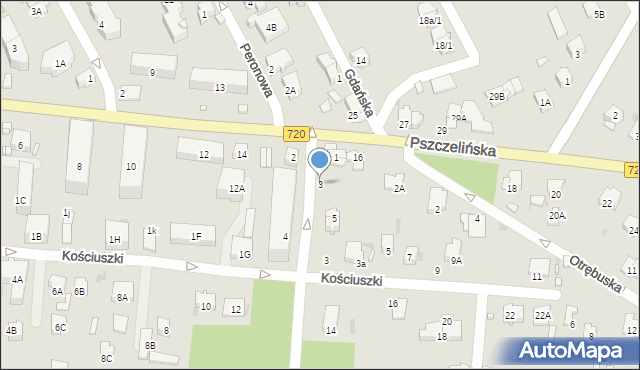 Brwinów, Kraszewskiego Józefa Ignacego, 3, mapa Brwinów