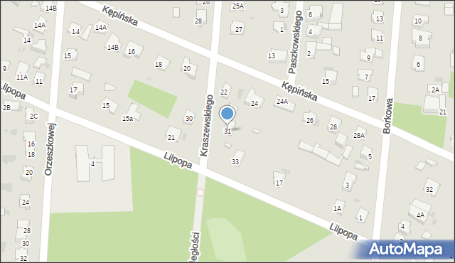 Brwinów, Kraszewskiego Józefa Ignacego, 31, mapa Brwinów