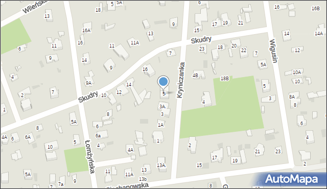 Brwinów, Kryniczanka, 5, mapa Brwinów