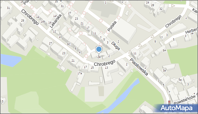 Brzeg, Króla Bolesława Chrobrego, 2a, mapa Brzeg