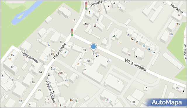 Brzeg, Króla Władysława Łokietka, 2, mapa Brzeg