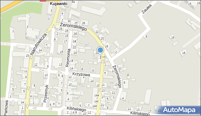 Brześć Kujawski, Krakowska, 2, mapa Brześć Kujawski