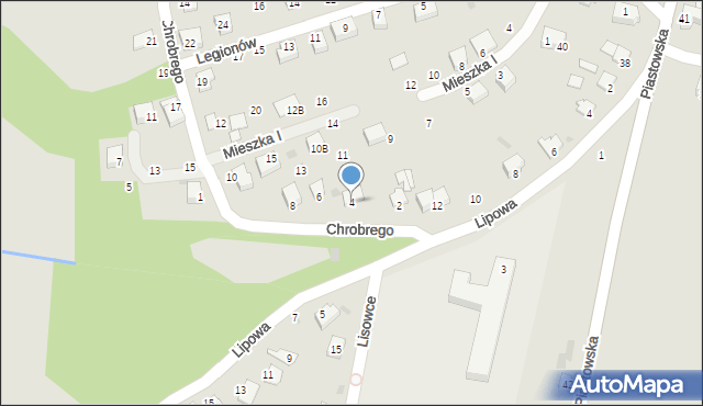 Brzeszcze, Króla Bolesława Chrobrego, 4, mapa Brzeszcze