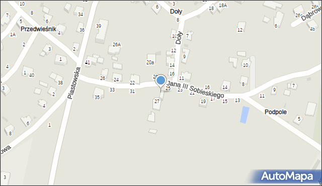 Brzeszcze, Króla Jana III Sobieskiego, 29, mapa Brzeszcze