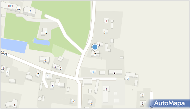 Brzezina, Króla Bolesława Chrobrego, 7, mapa Brzezina