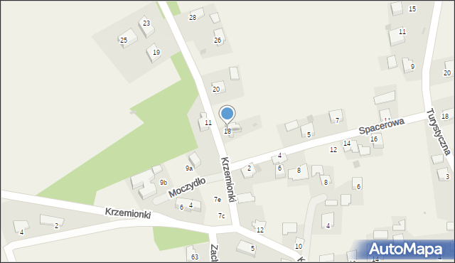 Brzezinka, Krzemionki, 18, mapa Brzezinka