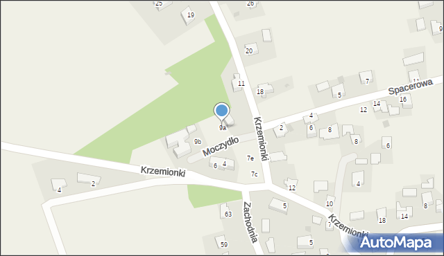 Brzezinka, Krzemionki, 9a, mapa Brzezinka