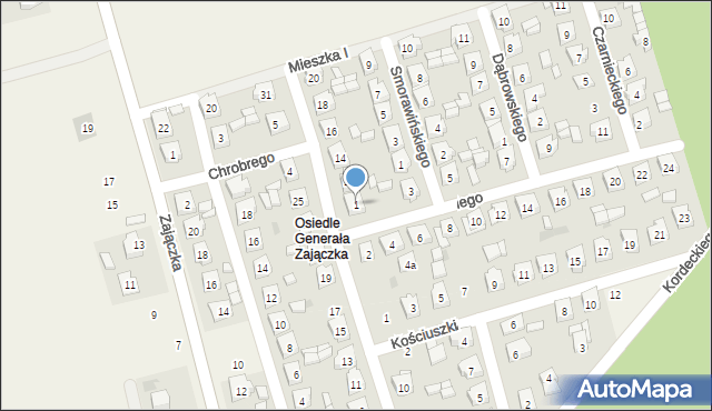 Brzeziny, Króla Jana III Sobieskiego, 1, mapa Brzeziny