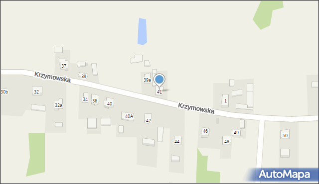 Brzeźno, Krzymowska, 41, mapa Brzeźno