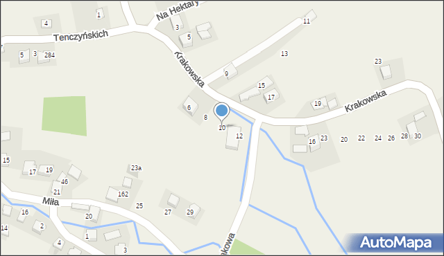 Brzoskwinia, Krakowska, 10, mapa Brzoskwinia
