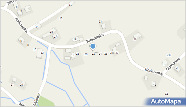 Brzoskwinia, Krakowska, 22, mapa Brzoskwinia