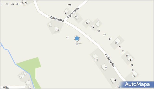 Brzoskwinia, Krakowska, 46, mapa Brzoskwinia