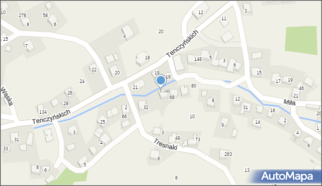 Brzoskwinia, Krótka, 4, mapa Brzoskwinia
