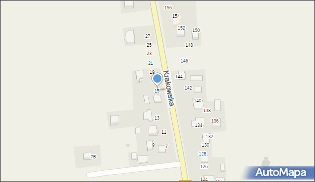Brzozówka, Krakowska, 15, mapa Brzozówka
