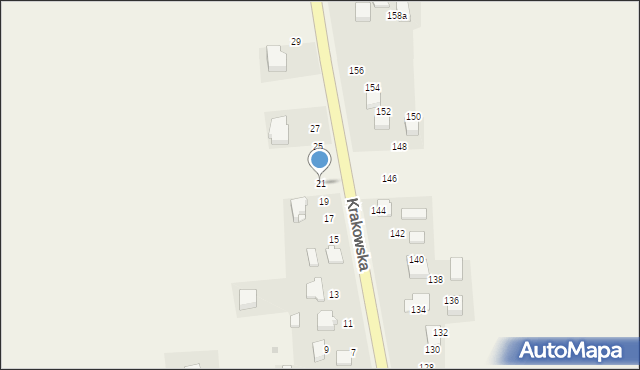 Brzozówka, Krakowska, 21, mapa Brzozówka