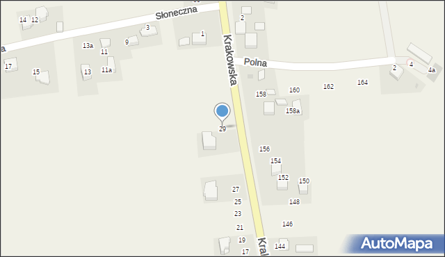 Brzozówka, Krakowska, 29, mapa Brzozówka