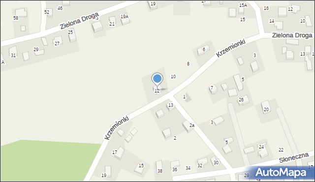 Brzozówka, Krzemionki, 12, mapa Brzozówka