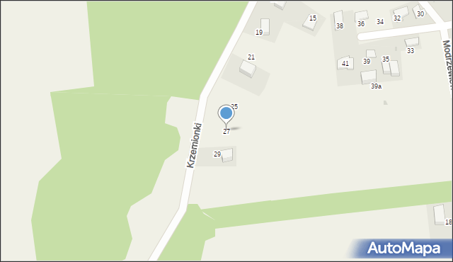 Brzozówka, Krzemionki, 27, mapa Brzozówka