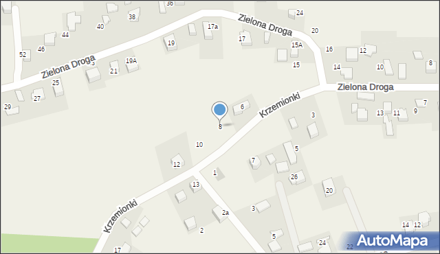 Brzozówka, Krzemionki, 8, mapa Brzozówka