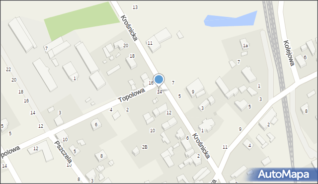 Bukowice, Krośnicka, 14, mapa Bukowice