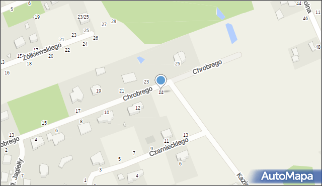 Bukowiec, Króla Bolesława Chrobrego, 14, mapa Bukowiec