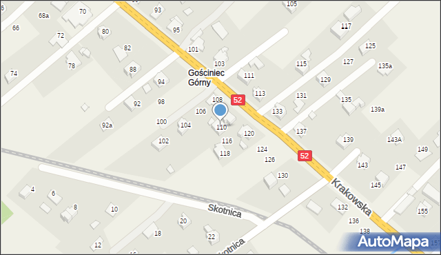 Bulowice, Krakowska, 110, mapa Bulowice