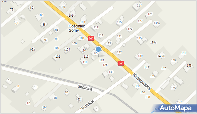 Bulowice, Krakowska, 122, mapa Bulowice