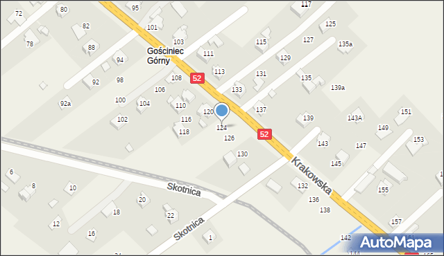 Bulowice, Krakowska, 124, mapa Bulowice