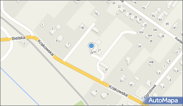 Bulowice, Krakowska, 13, mapa Bulowice