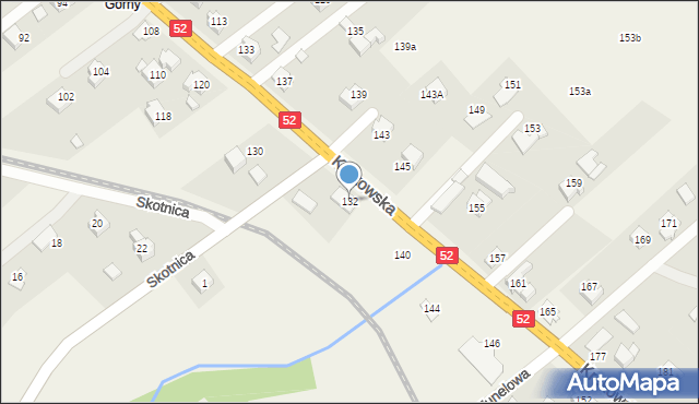 Bulowice, Krakowska, 132, mapa Bulowice