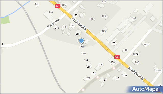 Bulowice, Krakowska, 160, mapa Bulowice