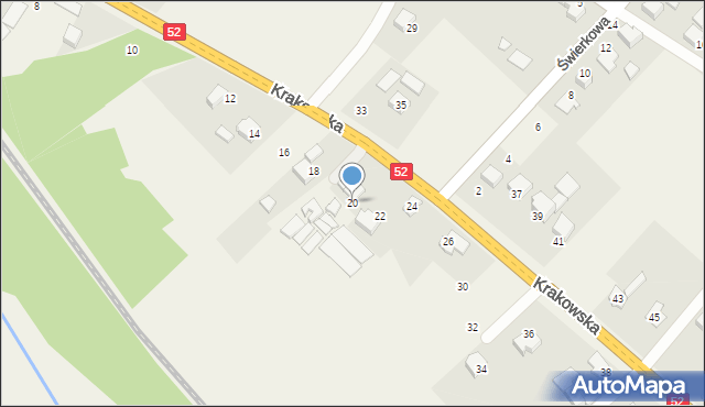 Bulowice, Krakowska, 20, mapa Bulowice