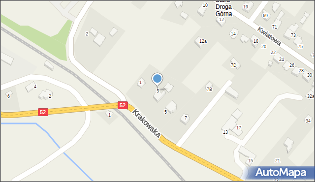 Bulowice, Krakowska, 3, mapa Bulowice