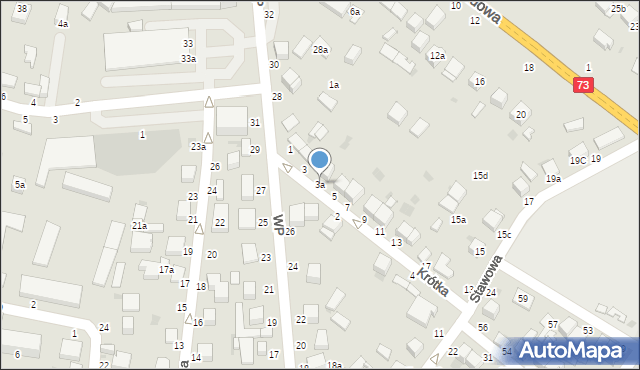 Busko-Zdrój, Krótka, 3a, mapa Busko-Zdrój