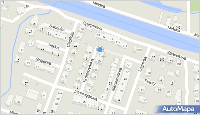 Bydgoszcz, Krotoszyńska, 12, mapa Bydgoszczy