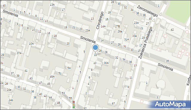 Bytom, Króla Bolesława Chrobrego, 12, mapa Bytomia