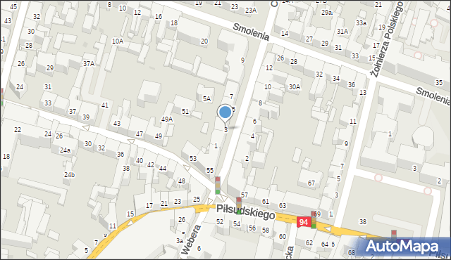 Bytom, Króla Bolesława Chrobrego, 3, mapa Bytomia