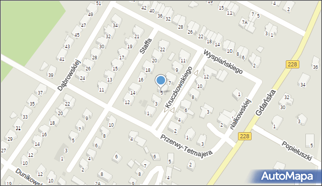 Bytów, Kruczkowskiego Kazimierza, 5, mapa Bytów