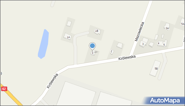 Cekanowo, Królewska, 1, mapa Cekanowo